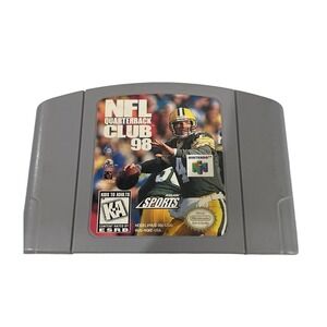 NFL Quarterback Club 98 Nintendo N64 Game Cartridge NUS-NQ8E-USA Acclaim Sports